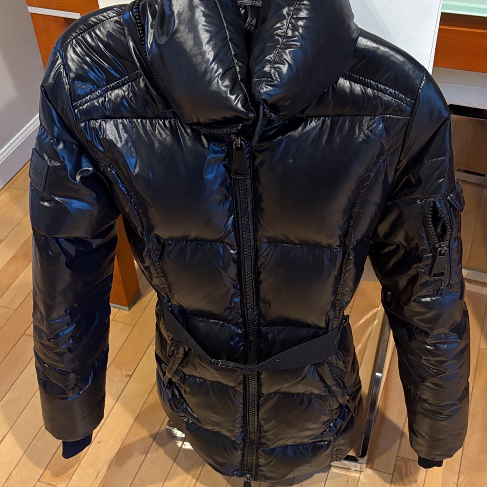SAM. Shiny Black Puffer Jacket Soho Down Coat